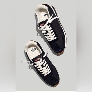 🖤 Madewell  League Sneakers in Recycled Nylon ~ True Black Sandstone Multi ~ 6